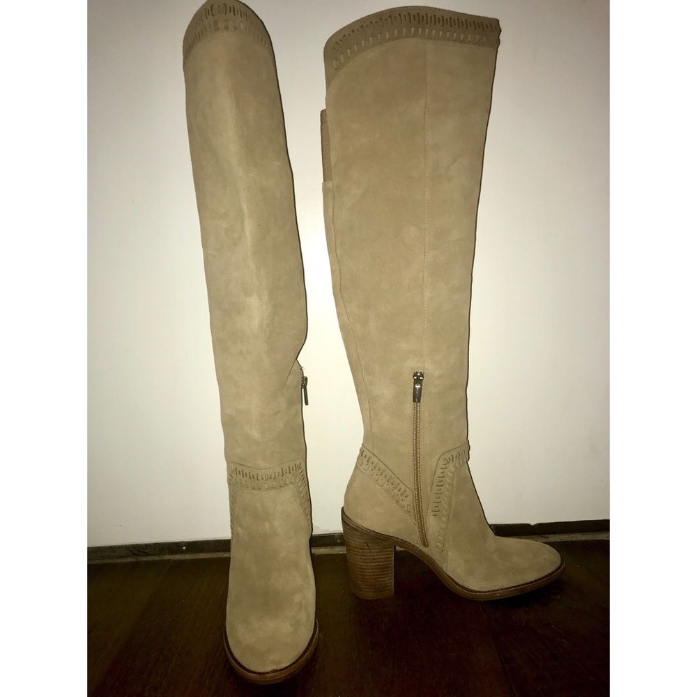 Over the knee tan suede Vince Camuto Boots